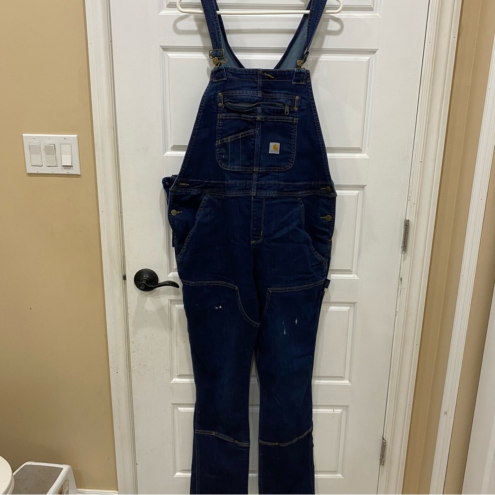 Women’s carhartt overalls large 12-14 tall